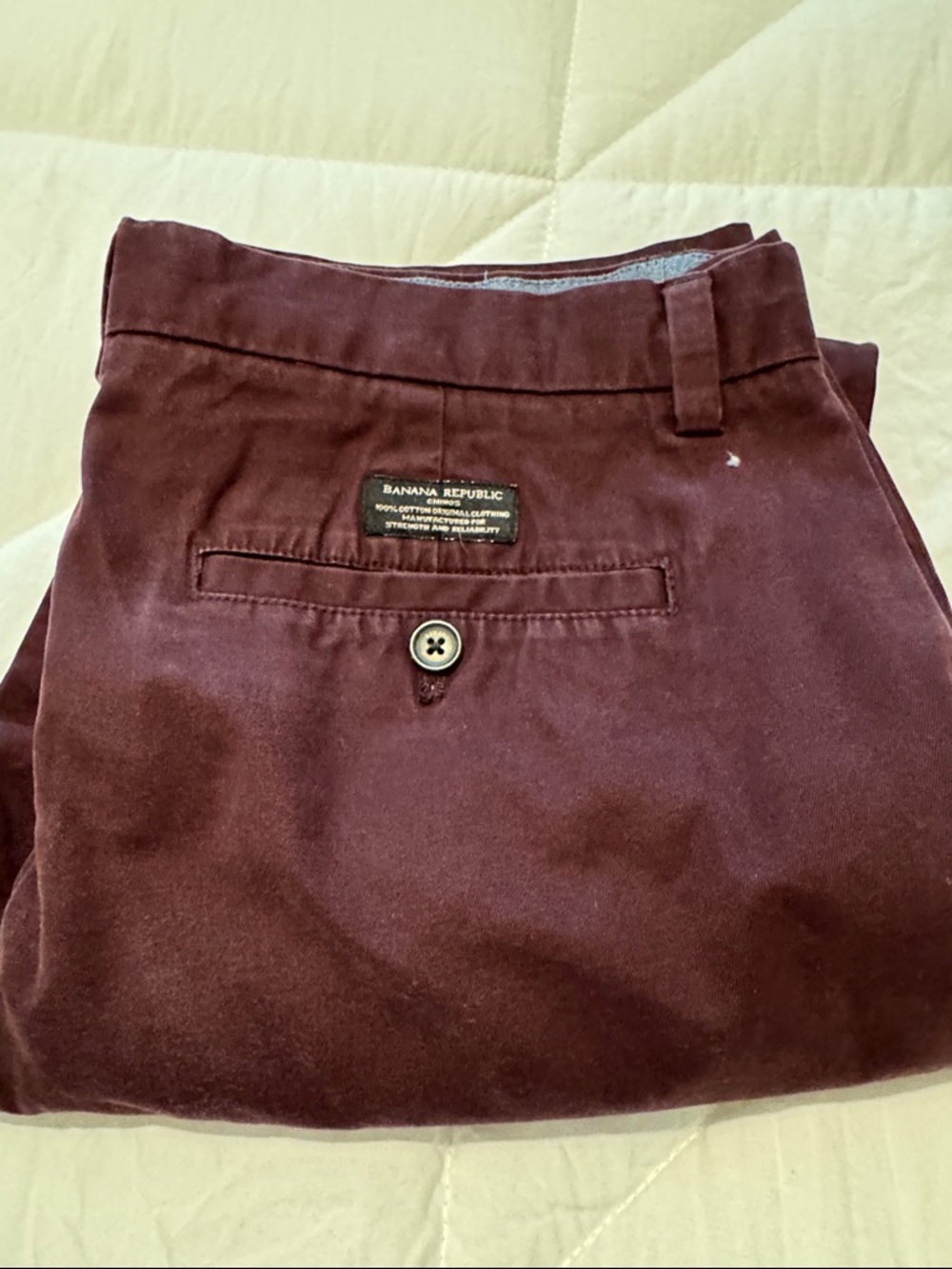 Banana Republic Men's Maroon Chino Pants